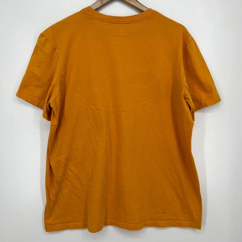 Nike Air Mens Graphic Tee Orange Yellow Short Sleeve T-Shirt Size XL